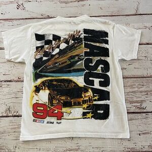 Tilly's × Nascar Track Boys T Shirt‎ Racing Size Medium White Kids